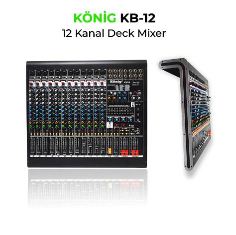 KÖNİG KB-12  12 Kanal Deck Mikser